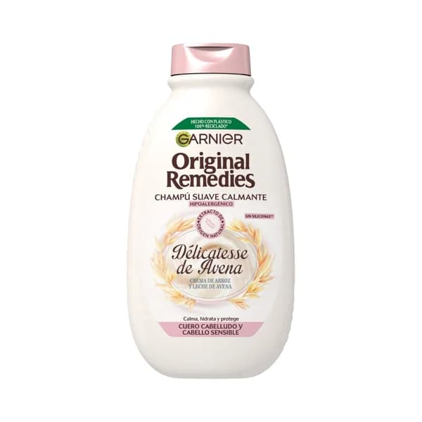 ORIGINAL REMEDIES de Garnier Champú hipoalergénico, para cabellos sensibles 400 ml. - 0.4 l - Imagen del producto en Findit