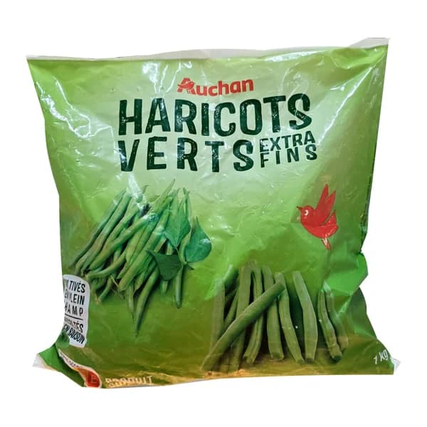 AUCHAN Judías verdes extra finas 1 kg Producto Alcampo. - 1 kg - Imagen del producto en Findit
