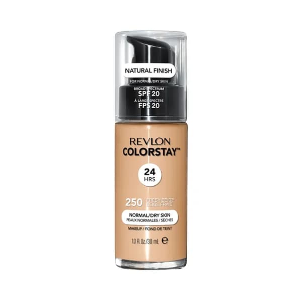 REVLON Colorstay Tono 250 Fresh beige Base de maquillaje líquida y de larga duración, para pieles normales a secas. - 1 ud - Imagen del producto en Findit