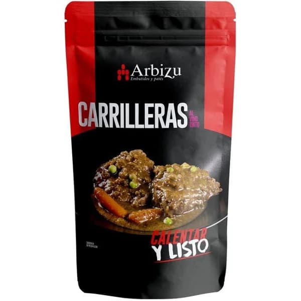 Carrilleras al vino tinto ARBIZU, sobre 350 g - 1 ud - Imagen del producto en Findit