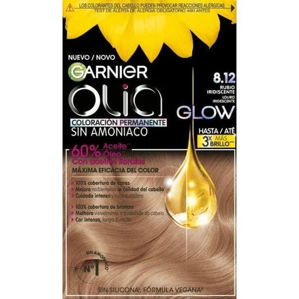 Tinte 8.12 rubio iridiscente OLIA, caja 1 ud - 1 ud - Imagen del producto en Findit