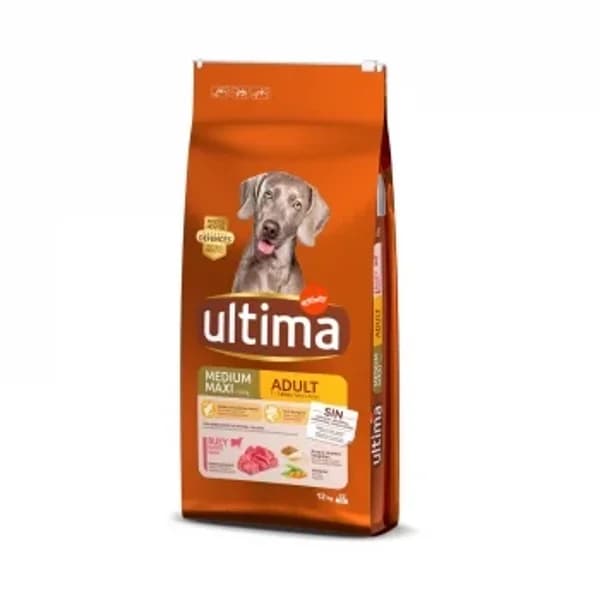 Pienso de buey para perro Medium Maxi Ultima Dog 12 kg. - 12 kg - Imagen del producto en Findit