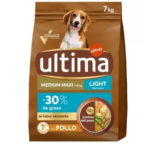 Pienso de pollo y arroz para perro mediano grande adulto Ultima 7 kg. - 6.99 kg - Imagen del producto en Findit