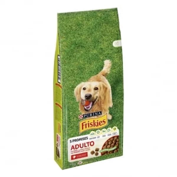 Pienso de buey, cereales y verduras para perro adulto  Friskies 15 kg. - 15 kg - Imagen del producto en Findit