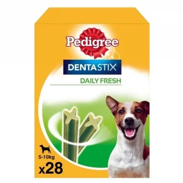 Snacks dental para perros pequeños Pedigree Dentastix Fresh pack de 28 unidades - 0.44 kg - Imagen del producto en Findit