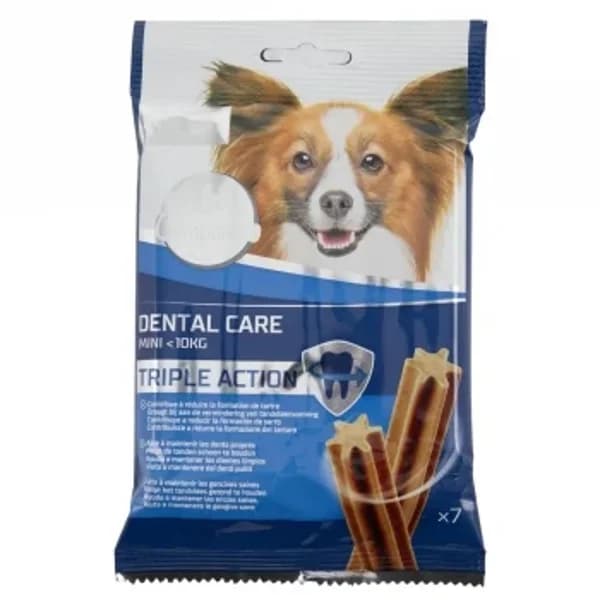 Snack dental para perro mini Carrefour 7 unidades 110 g. - 0.11 kg - Imagen del producto en Findit