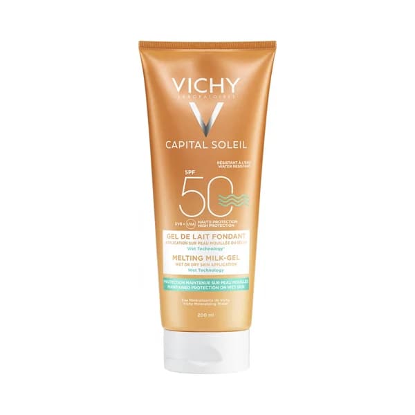 VICHY Leche solar protectora con textura ultra fundente y FPS 50 (alto) VICHY Idéal soleil 200 ml. - 0.2 l - Imagen del producto en Findit