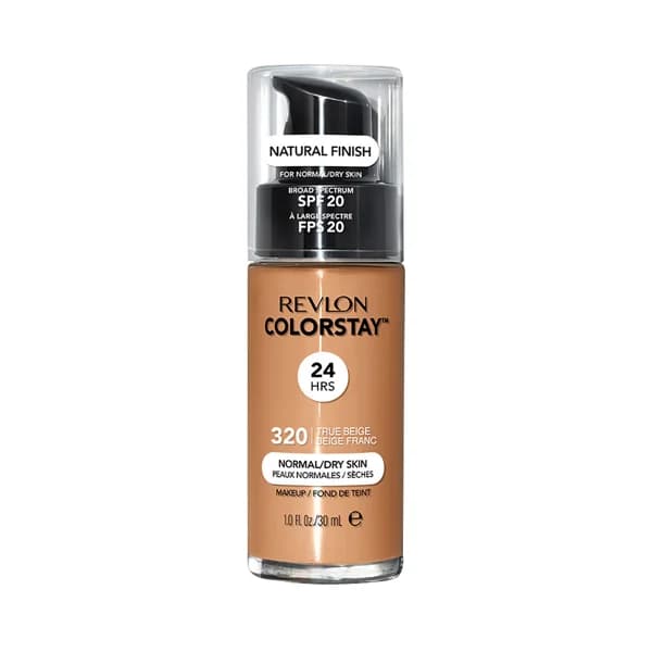 REVLON Colorstay Tono 320 True beige Base de maquillaje líquida y de larga duración, para pieles normales a secas. - 1 ud - Imagen del producto en Findit