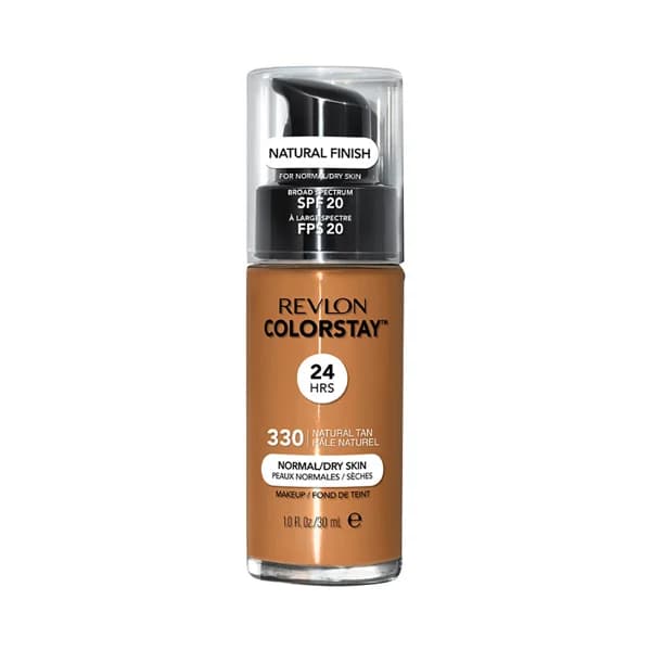REVLON Tono 330 Natural tan Colorstay Base de maquillaje líquida y de larga duración, para pieles normales a secas. - 1 ud - Imagen del producto en Findit