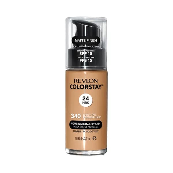 REVLON Colorstay Tono 340 Early tan Base de maquillaje líquida y de larga duración, para pieles mixtas a grasas. - 1 ud - Imagen del producto en Findit