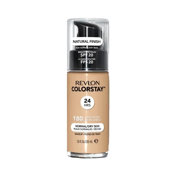 REVLON Colorstay Tono 180 Sand beige. Base de maquillaje líquida y de larga duración, para pieles mixtas a grasas. - 1 ud - Imagen del producto en Findit