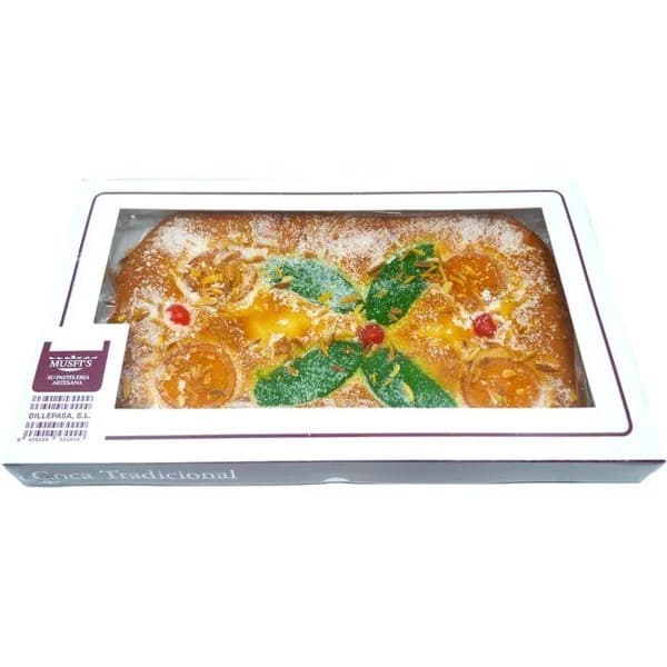 Coca brioche con fruta MUSFI'S, caja 500 g - 0.5 kg - Imagen del producto en Findit