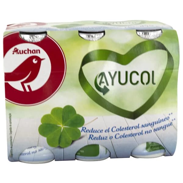 AUCHAN Ayucol natural, para ayudar a controlar el colesterol 6x100 g Producto Alcampo. - 0.6 kg - Imagen del producto en Findit