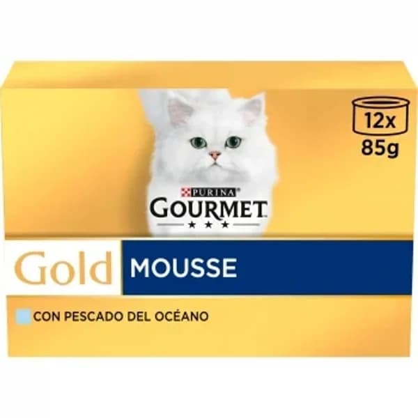 Comida húmeda surtido de pescadodel océano para gato Purina Gourmet Gold 12x85 g - 1.02 kg - Imagen del producto en Findit