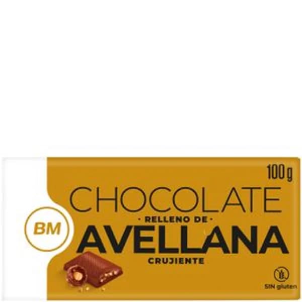 Chocolate relleno de avellana crujiente 100 g - 0.1 kg - Imagen del producto en Findit