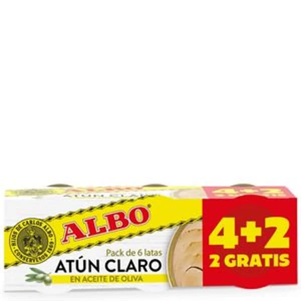 Atún claro en aceite de olvia 4+2x65 g - 0.29 kg - Imagen del producto en Findit