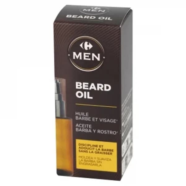 Aceite para la barba y rostro Men Carrefour 30 ml. - 0.03 l - Imagen del producto en Findit