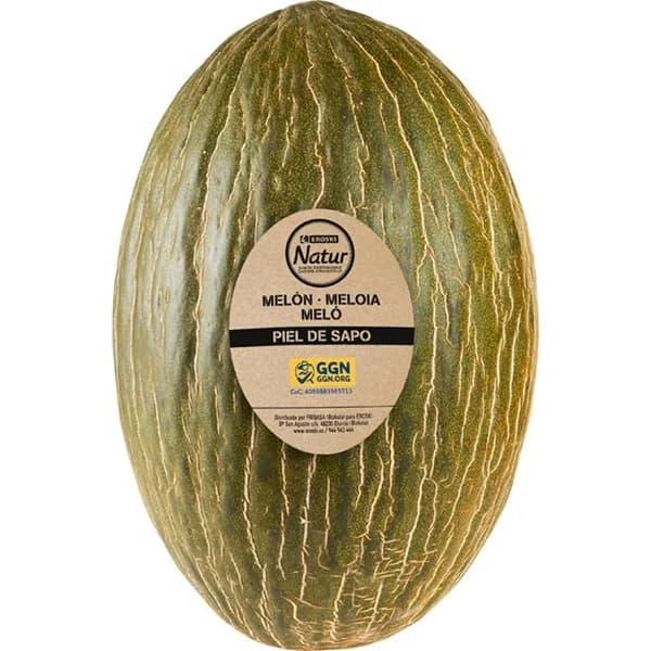 Melón piel de sapo EROSKI NATUR, pieza al peso aprox. 2.5 kg - 2.5 kg - Imagen del producto en Findit