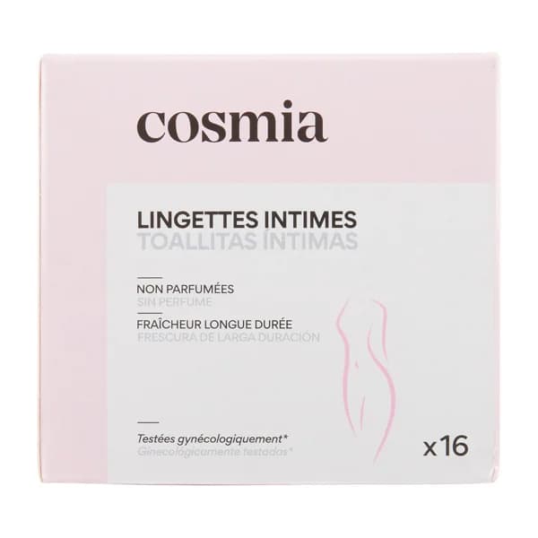 COSMIA Toallitas íntimas sin perfume y acción calmante 16 uds. - 1 ud - Imagen del producto en Findit