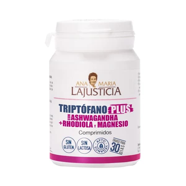 ANA MARIA LAJUSTICIA Complemento nutricional a base de triptófano, ashwagandha, rhodiola y magnesio 60 uds. - 1 ud - Imagen del producto en Findit