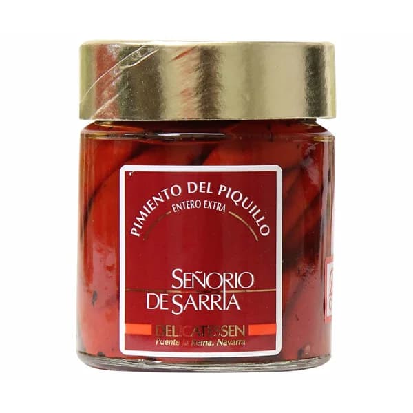 SEÑORÍO DE SARRIÁ Pimientos del Piquillo enteros D.O. Lodosa SEÑORÍO DE SARRIÁ 180 g. - 0.18 kg - Imagen del producto en Findit