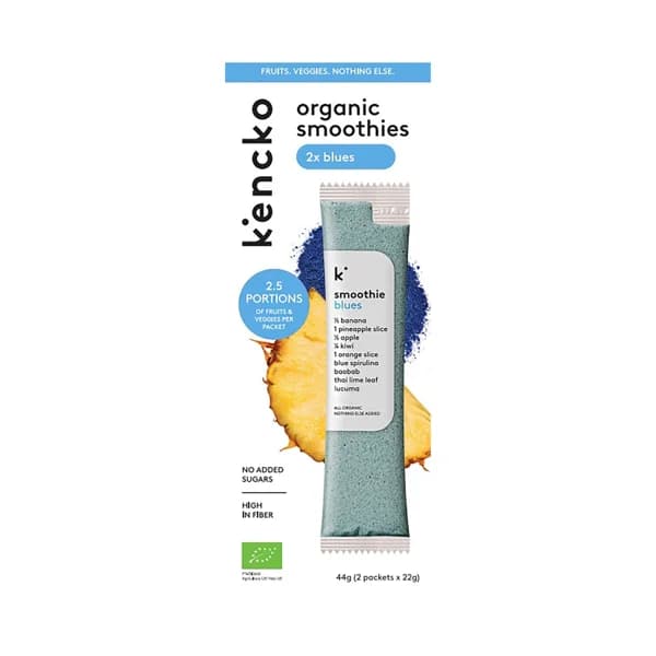 KENCKO Smoothie blues Preparado para batido de frutas ecológicas y espirulina azul 2 x 22 g. - 1 ud - Imagen del producto en Findit