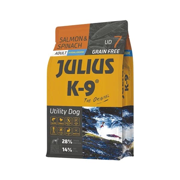 JULIUS K9 Alimento seco para perros adultos salmón y espinacas JULIUS K9 3 kg. - 3 kg - Imagen del producto en Findit