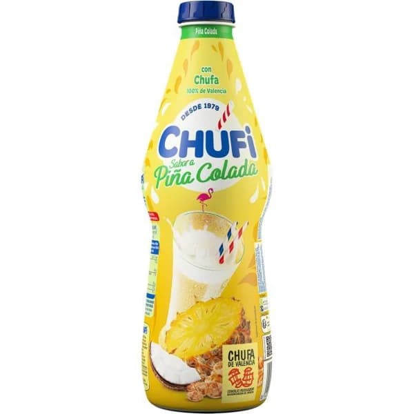 Horchata sabor a piña colada CHUFI, botella 1 litro - 1 ud - Imagen del producto en Findit