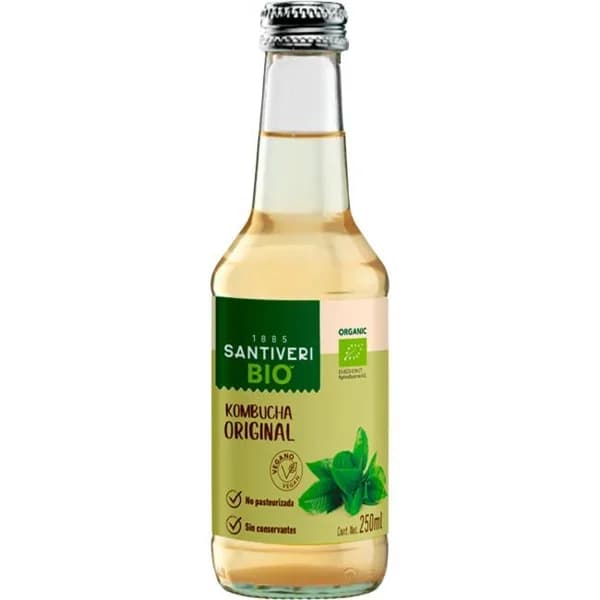 Kombucha original bio SANTIVERI, botella 250 ml - 0.25 l - Imagen del producto en Findit