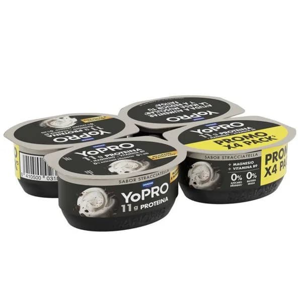 Leche fermentada natural c/ virutas de cacao YOPRO, pack 4x120 g - 0.48 kg - Imagen del producto en Findit