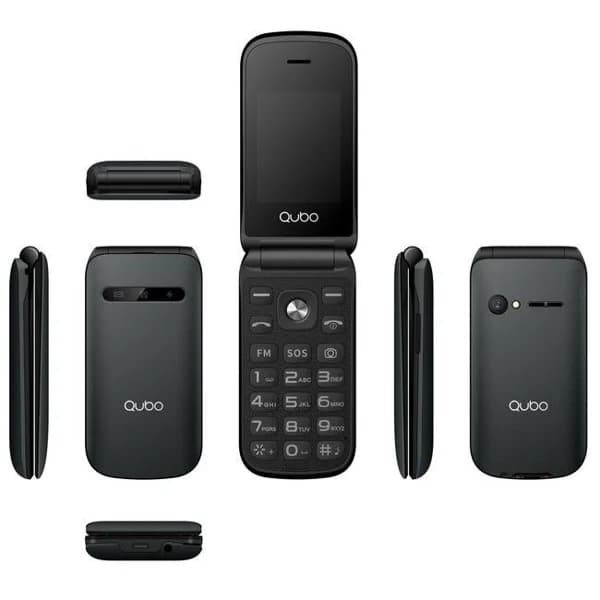 Teléfono móvil libre negro, X-209 4G QUBO - 1 ud - Imagen del producto en Findit