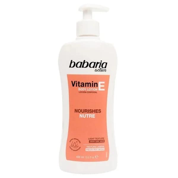 Loción corporal vitamina E BABARIA, dosificador 400 ml - 0.4 l - Imagen del producto en Findit