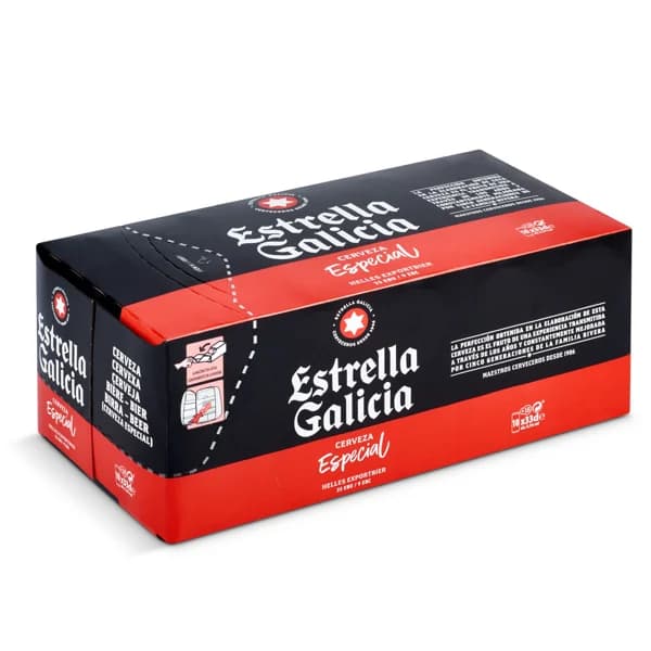 Cerveza especial Estrella Galicia lata 10 x 33 cl - 3.3 l - Imagen del producto en Findit