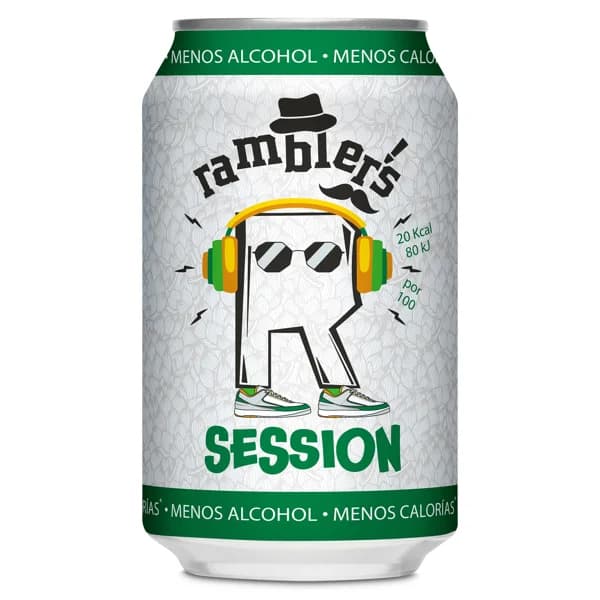 Cerveza baja en calorías session Ramblers de Dia lata 33 cl - 0.33 l - Imagen del producto en Findit