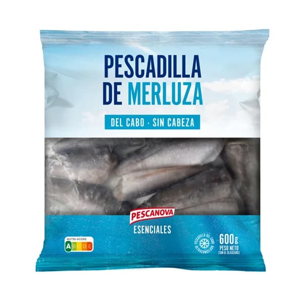 PESCANOVA Esenciales Pescadilla de merluza del Cabo sin cabeza 600 g. - 0.6 kg - Imagen del producto en Findit