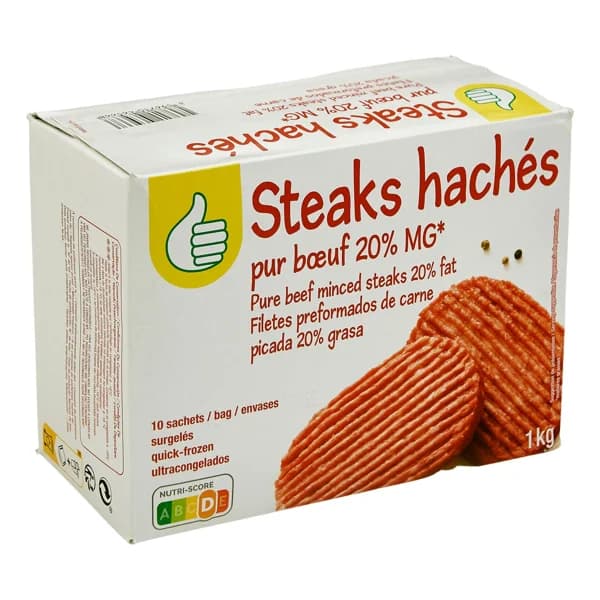 AUCHAN ECONOMICO Hamburguesa X10 1Kg - 1 kg - Imagen del producto en Findit