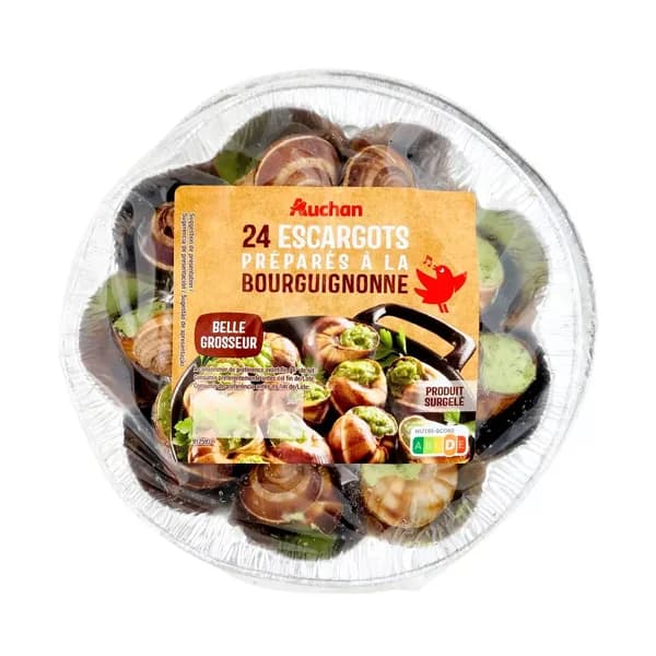 AUCHAN Caracoles grandes a la bourguignonne 24 uds 178 g Productos Alcampo. - 0.18 kg - Imagen del producto en Findit
