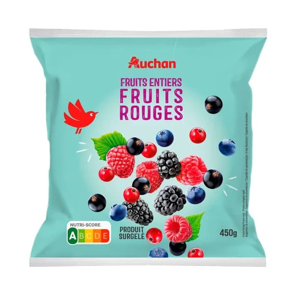 AUCHAN Mezcla de frutos rojos 450g - 0.45 kg - Imagen del producto en Findit