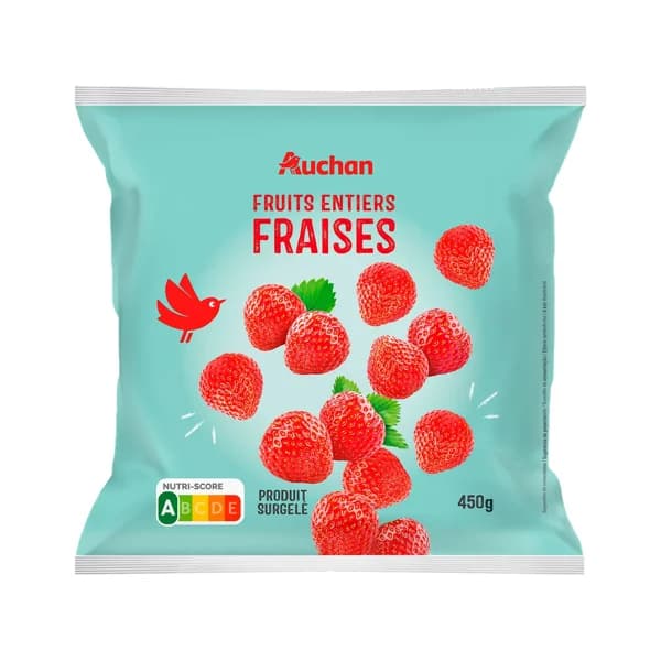 AUCHAN Fresas enteras 450g - 0.45 kg - Imagen del producto en Findit
