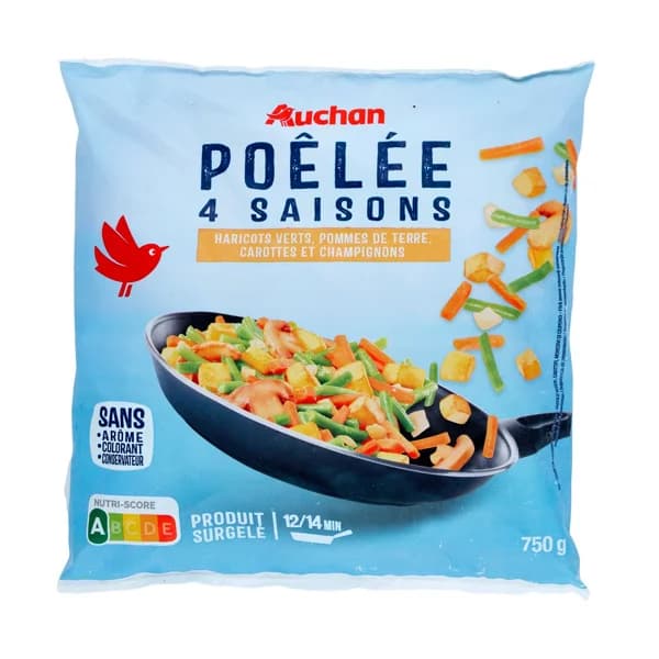 AUCHAN Salteado 4 estaciones 750 g Producto Alcampo. - 0.75 kg - Imagen del producto en Findit