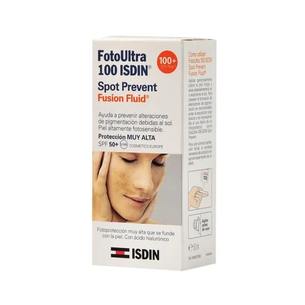 ISDIN Protector solar especial para pieles altamente fotosensibles y con factor de protección 100 (muy alto) ISDIN Fusion Fluid 50 ml. - 0.05 l - Imagen del producto en Findit