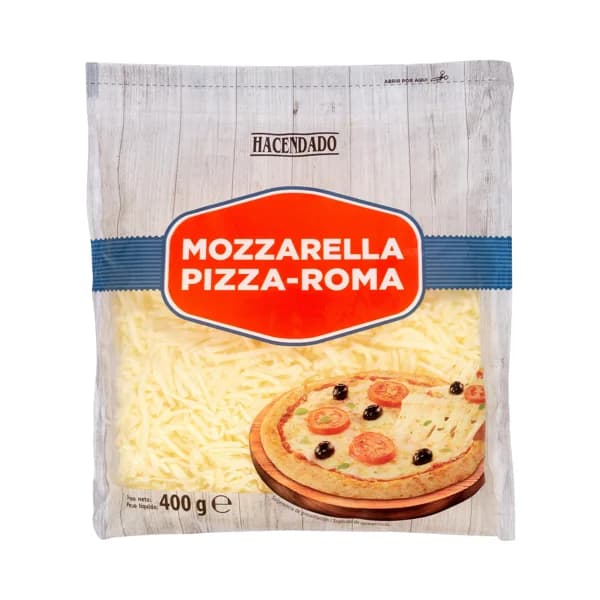 Queso rallado mozzarella pizza-Roma Hacendado - 0.4 kg - Imagen del producto en Findit