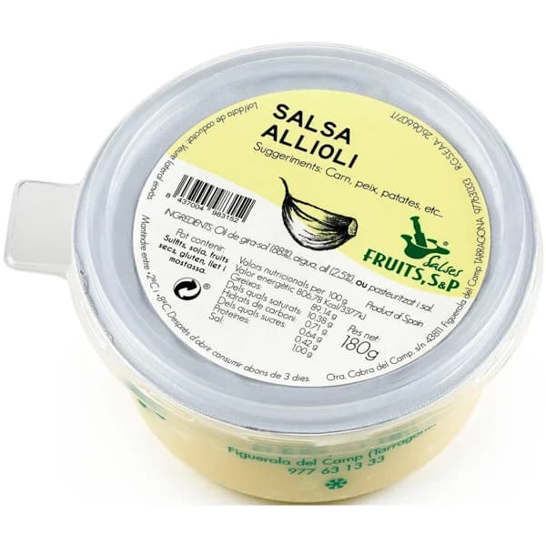 Salsa oll i oli FRUITS, tarrina 180 g - 0.18 kg - Imagen del producto en Findit