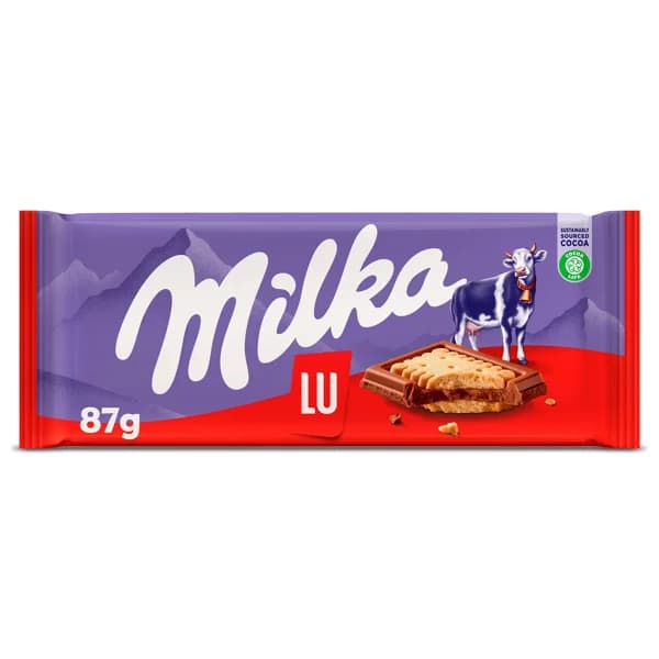 Chocolate con leche relleno de galleta lu Milka 87 g - 0.09 kg - Imagen del producto en Findit