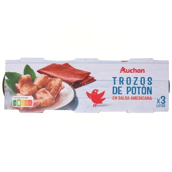 PRODUCTO ALCAMPO Trozos de pota en salsa americana 3 uds x 51 g. - 0.17 kg - Imagen del producto en Findit