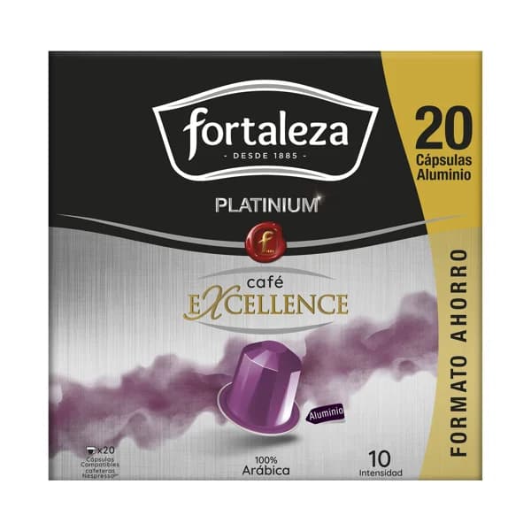 FORTALEZA PLATINIUM Café en cápsulas I10, 20 uds. - 0.1 kg - Imagen del producto en Findit
