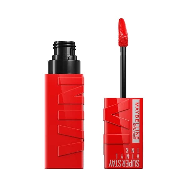 MAYBELLINE  Superstay vinyl ink  tono 025 Red-hot Lápiz de labios en tinta líquida con acabado efecto vinilo. - 1 ud - Imagen del producto en Findit