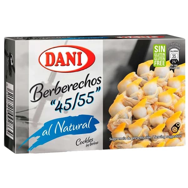 DANI Berberechos pequeños al natural 58 g. - 0.06 kg - Imagen del producto en Findit