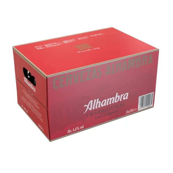 ALHAMBRA Tradicional Cervezas pack de 24 uds x 25 cl. - 6 l - Imagen del producto en Findit