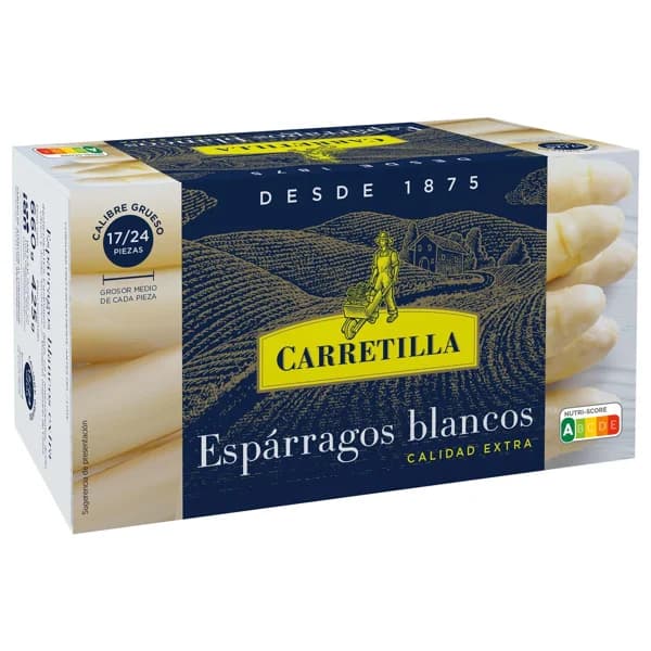 CARRETILLA Espárragos blancos 17/24 piezas lata de 425 g. - 0.43 kg - Imagen del producto en Findit